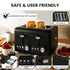 Silver Noir Collection 4 Slice Toaster with Dual Controls