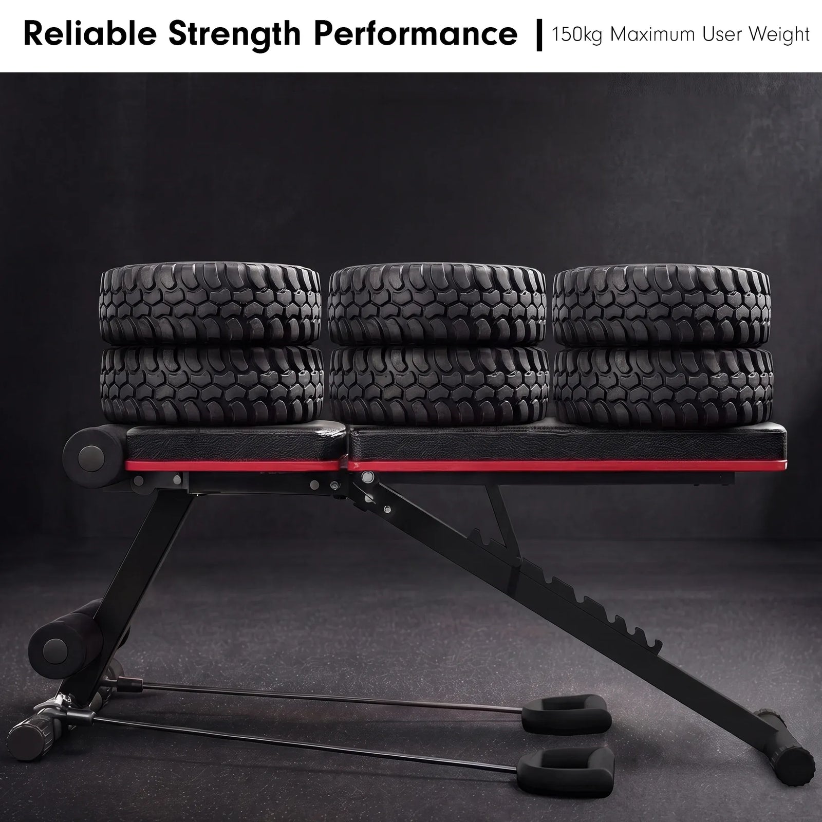 Powertrain Adjustable Weight Bench with Incline Decline And 7 Backrest Positions