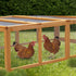 Rectangular Wooden Chicken Coop & Rabbit Hutch