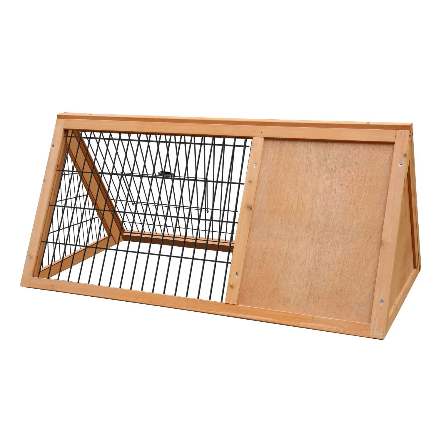 Triangle Wooden Rabbit Hutch