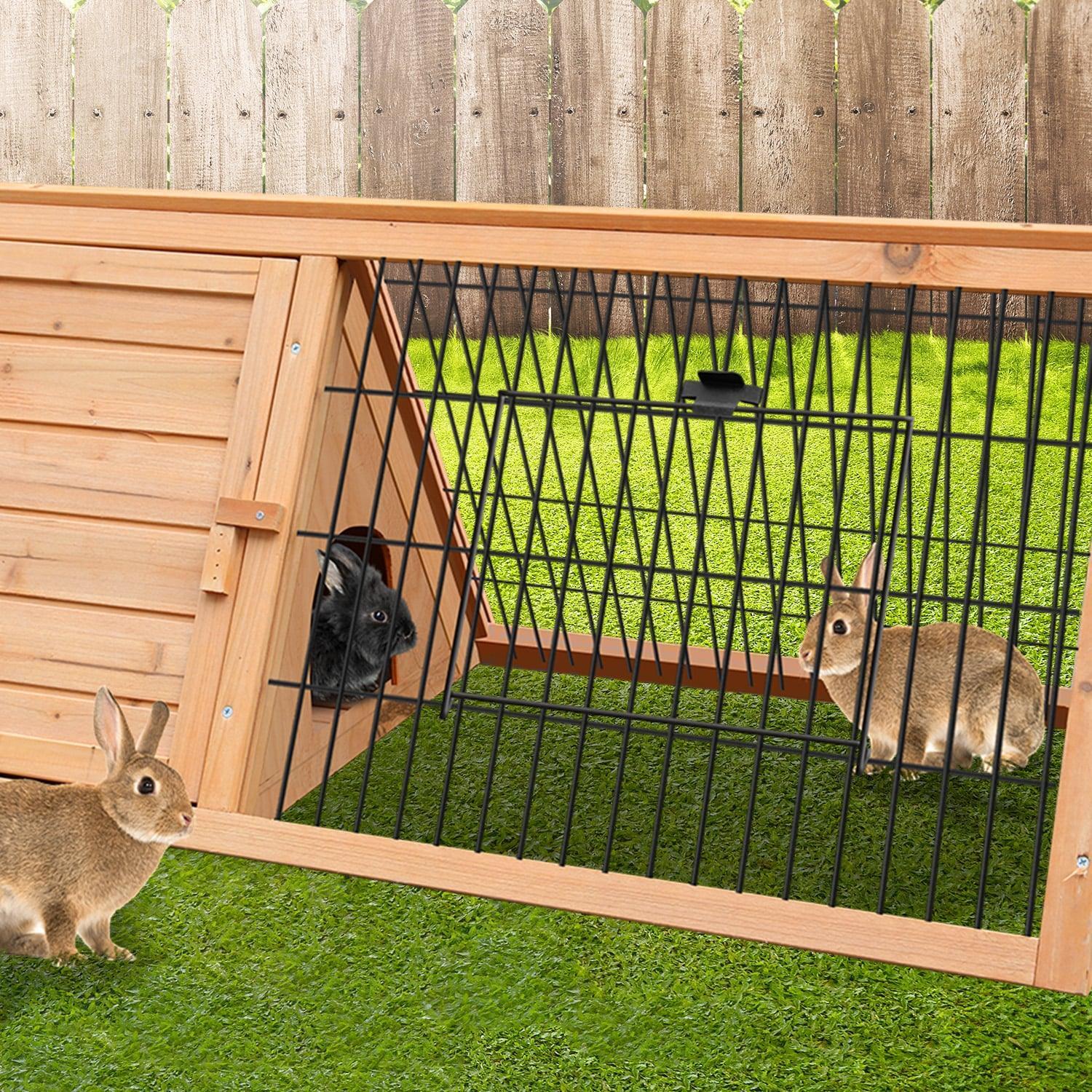 Triangle Wooden Rabbit Hutch