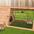 Triangle Wooden Rabbit Hutch