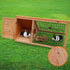 Triangle Wooden Rabbit Hutch