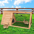Triangle Wooden Rabbit Hutch