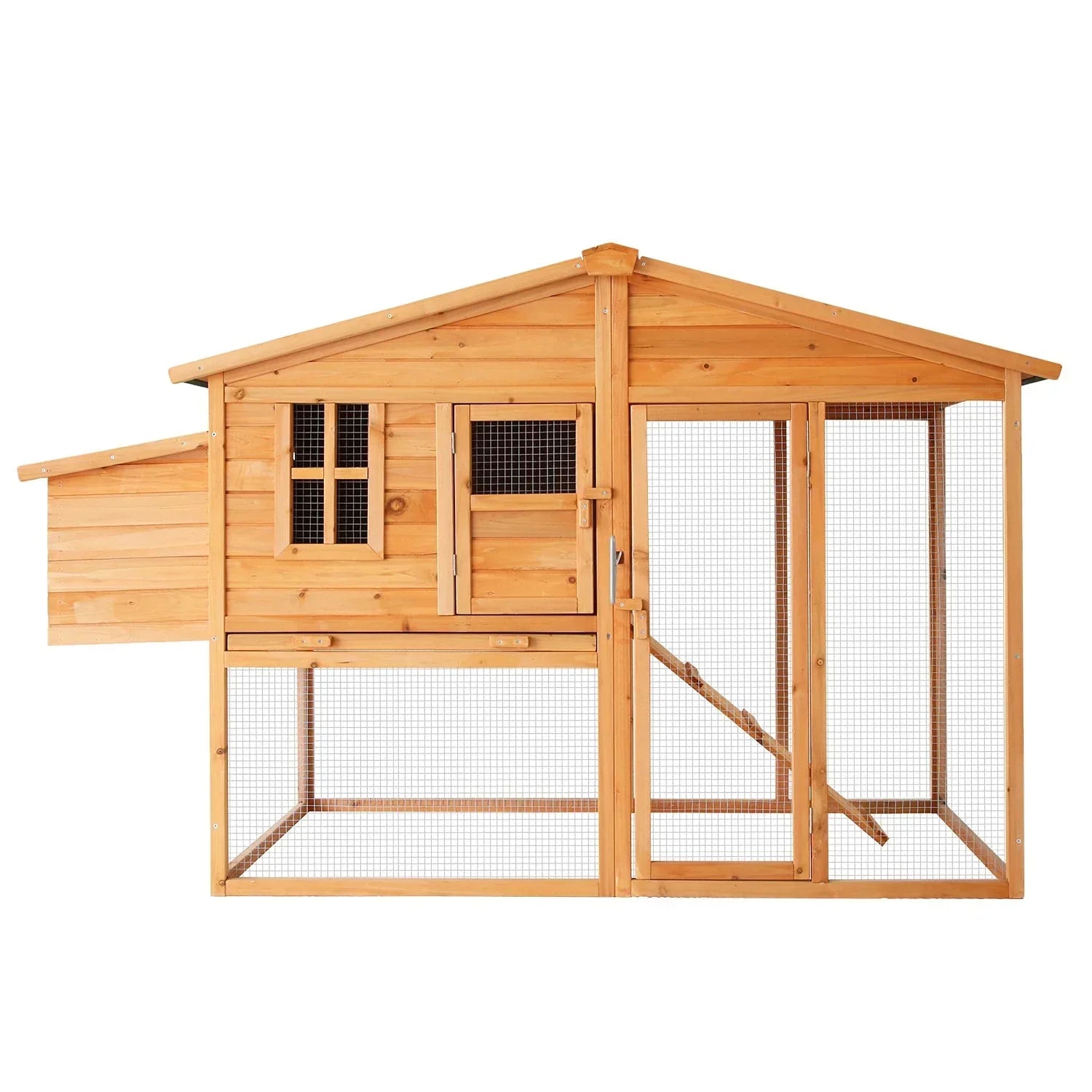 Large Chicken Coop & Rabbit Hutch With Ramp