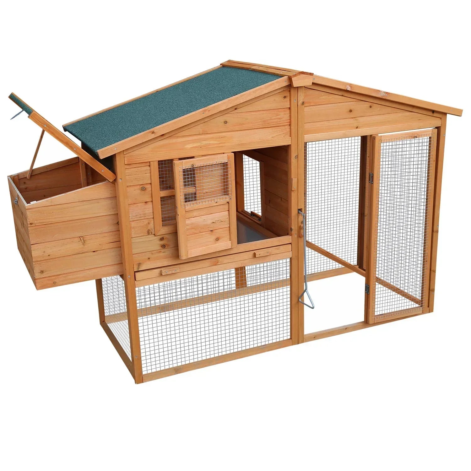 Large Chicken Coop & Rabbit Hutch With Ramp