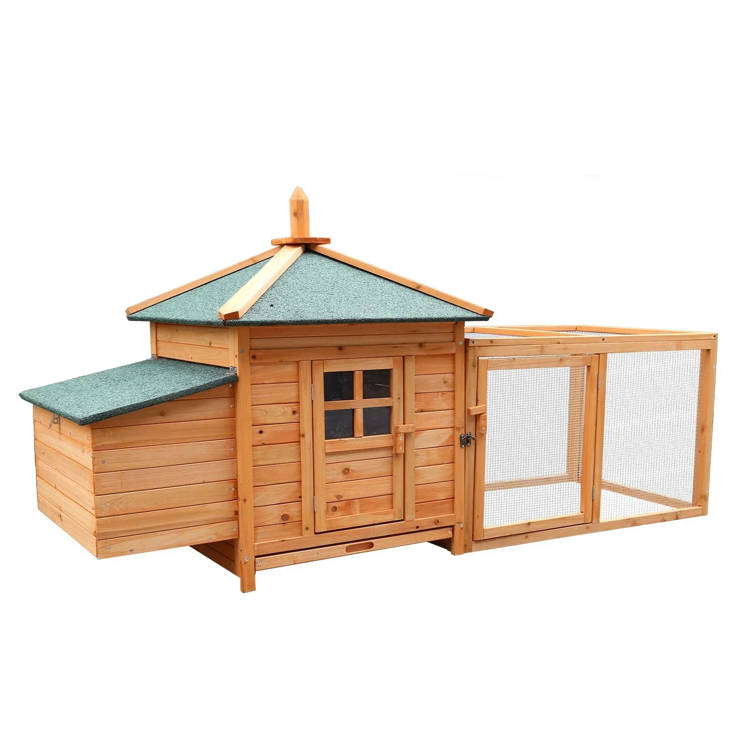 Large Wooden Chicken Coop Rabbit Hutch Nesting Box Fir Wood