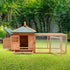 Large Wooden Chicken Coop Rabbit Hutch Nesting Box Fir Wood