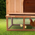 Large Wooden Chicken Coop & Rabbit Hutch With Ramp