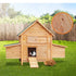 Wooden Chicken Coop & Rabbit Hutch With Ramp Nesting Boxes