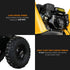70p 3600 Rpm Yellow Black Wood Chipper Shredder Mulcher Grinder Recoil & Electrical Starting System 100mm Capacity Ohv 4-stroke Engine 212cc Unleaded Petrol