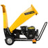 D70 7HP Wood Chipper Electric Start Shredder Mulcher Grinder Petrol in Yellow