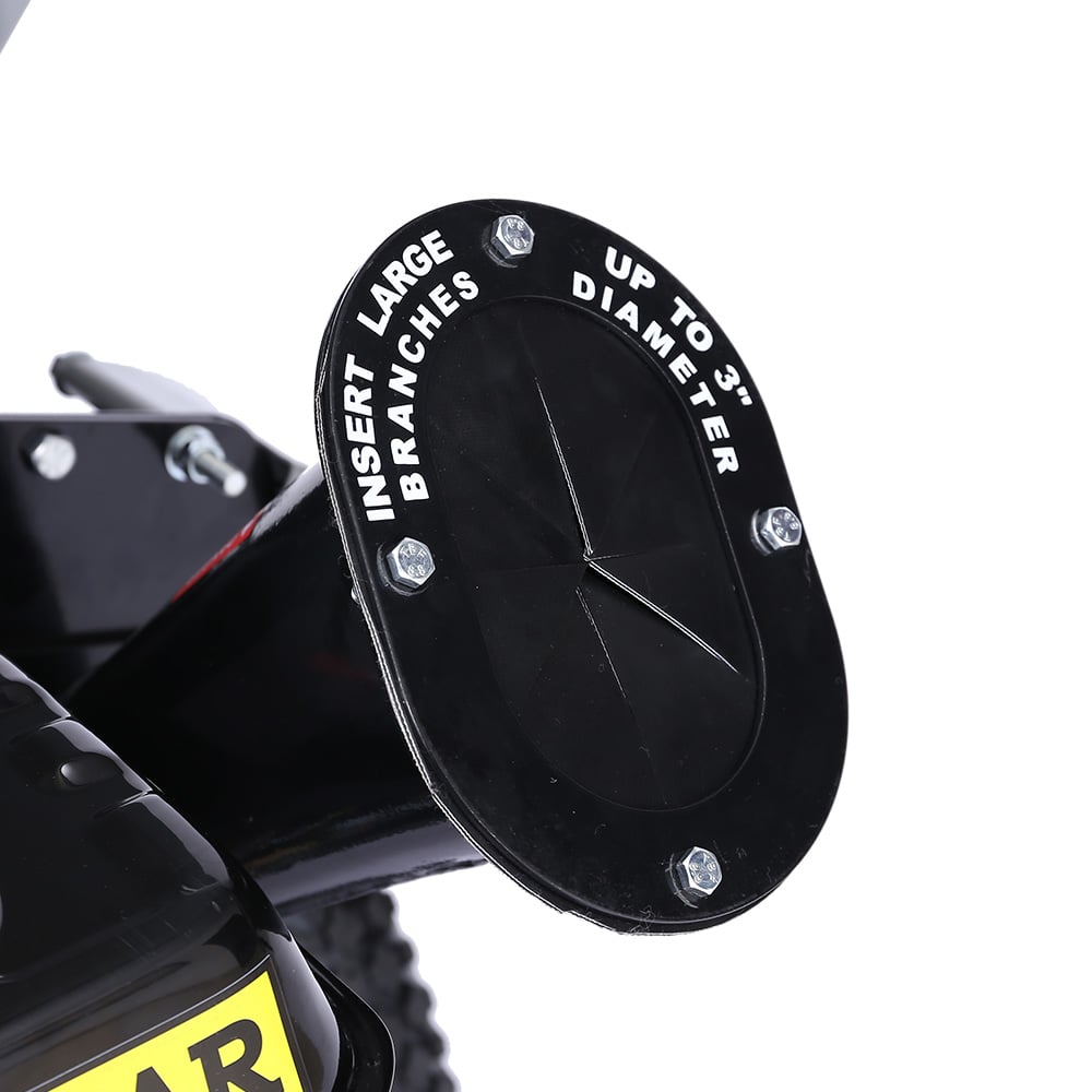 Wood Chipper Shredder Mulcher Garden 8hp Petrol Motor Upright Grinder - Silver