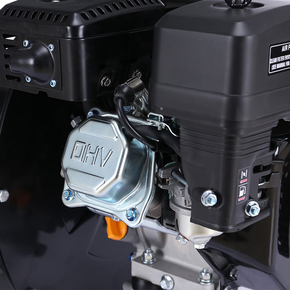 Wood Chipper Shredder Mulcher Garden 8hp Petrol Motor Upright Grinder - Silver