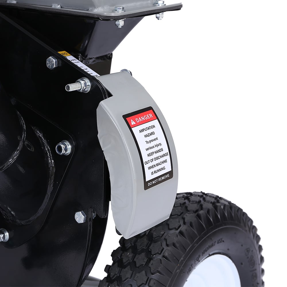 Wood Chipper Shredder Mulcher Garden 8hp Petrol Motor Upright Grinder - Silver