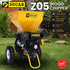 Wood Chipper Shredder Mulcher Garden 8hp Petrol Motor Upright Grinder - Yellow