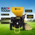 Wood Chipper Shredder Mulcher Garden 8hp Petrol Motor Upright Grinder - Yellow