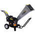 7hp Wood Chipper Shredder Mulcher Grinder Petrol Silver