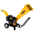7hp Wood Chipper Shredder Mulcher Grinder Petrol Yellow