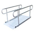 6ft Aluminium Wheelchair Ramp with Handrails 386kg Capacity 72cm Width