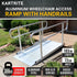 6ft Aluminium Wheelchair Ramp with Handrails 386kg Capacity 72cm Width