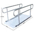 6ft Aluminium Wheelchair Ramp with Handrails 386kg Capacity 72cm Width