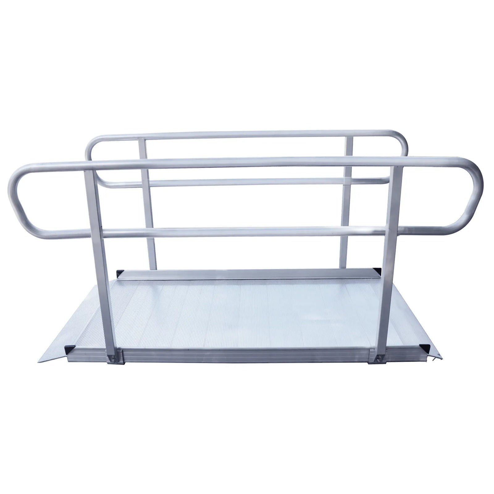 6ft Aluminium Wheelchair Ramp with Handrails 386kg Capacity 72cm Width