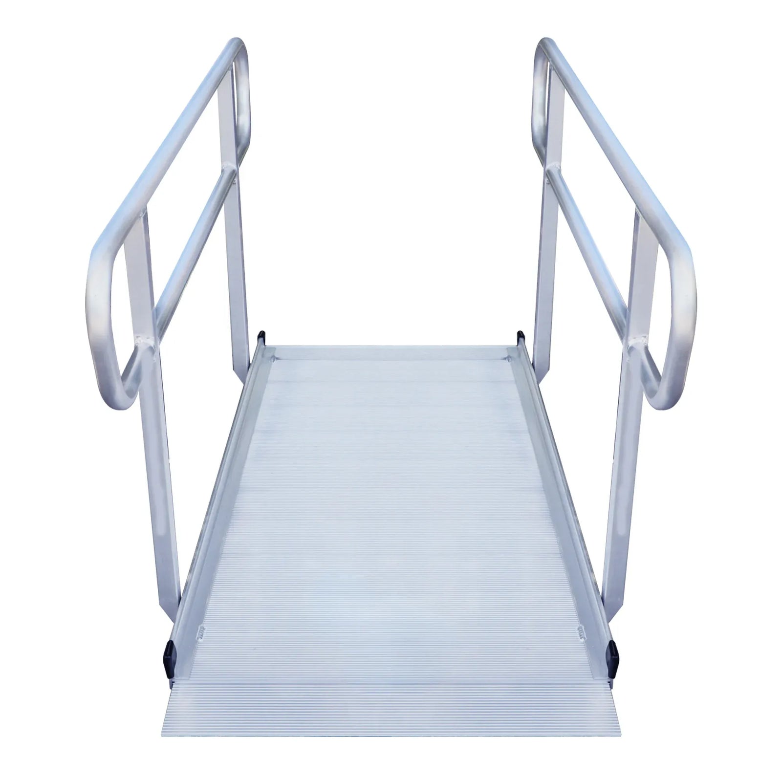 6ft Aluminium Wheelchair Ramp with Handrails 386kg Capacity 72cm Width