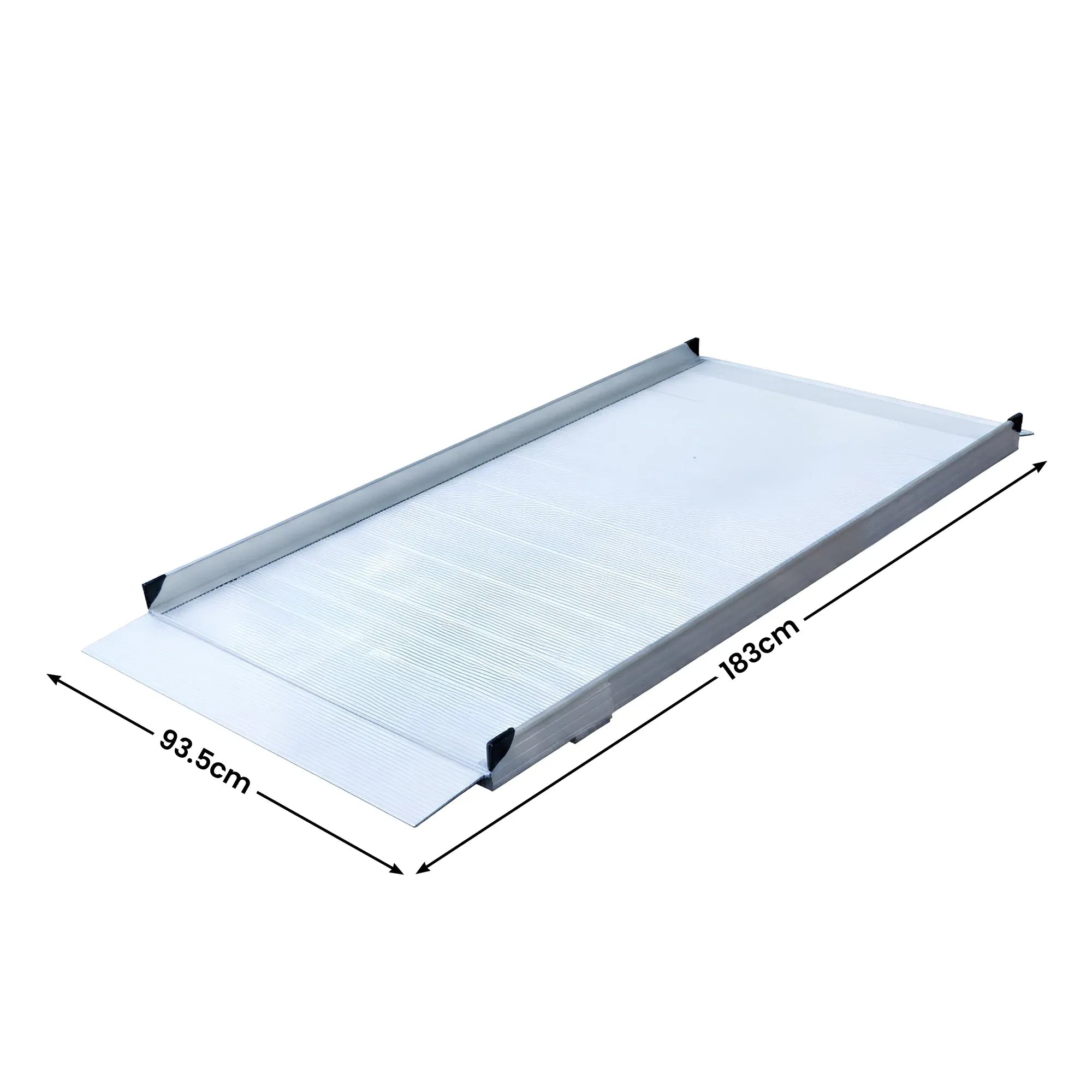 6ft Aluminium Wheelchair Ramp 386kg Non-Slip Portable for Scooters & Walkers