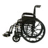 Orthonica 24 Inch Foldable Wheelchair Heavy Duty Steel Frame Manual Mobility & Disability Aid with Brakes Black