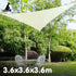 Waterproof 160GSM Outdoor Sun Shade Sail Canopy 3.6m Triangle