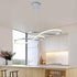 BAMDECOR A022 Modern Designer Infinity LED Chandelier Island Ceiling Pendant Light (120/150cm-Silver)