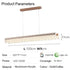 BAMDECOR A188 Nordic Dual Linear Dimmable Acrylic Kitchen Dining Table Pendant Light Minimalist Modern Lighting (Coffee)