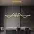 BAMDECOR A202 Modern LED Linear Pendant Lights with Dimmable LED  160cm