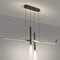 BAMDECOR A206 Modern Black Scandinavian Pendant Light Table Dining Room Living Room Pendant Lighting 1.2 Meters