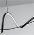 BAMDECOR A210 Modern LED Linear Pendant Lights with Dimmable LED and Adjustable Hanging Length 120cm -Black