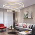 BAMDECOR A212/2 Modern Wavy Art Aluminum Light Fixture for Living Room Bedroom Indoor Decor