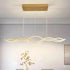 BAMDECOR A2569 1.5m Antizer Nordic Minimalist Wave Long Pendant Light (Gold)