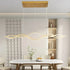 BAMDECOR A2569 1.5m Antizer Nordic Minimalist Wave Long Pendant Light (Gold)