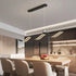 BAMDECOR A2575 Modern Design Linear LED Ceiling Light for Dining Room Office Kitchen Living Room (Black)BAMDECOR A2575 Modern Design Linear LED Ceiling Light for Dining Room Office Kitchen Living Room (Black)