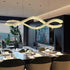 1.2m C3601W Wave Crystal Pendant Chandelier Decorative Lighting Lampshade (Brass Gold)