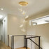 BAMDECOR LT05 6 Nordic Butterfly Luxury Chandeliers Pendant Lights for Villa Stair Home Decoration Modern Style Exquisite Chandelier (Gold)
