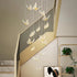 BAMDECOR LT05 13 Nordic Butterfly Luxury Chandeliers Pendant Lights for Villa Stair Home Decoration Modern Style Exquisite Chandelier (Gold)