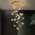 LT05 19 Nordic Butterfly Luxury Chandeliers Pendant Lights for Villa Stair Home Decoration Modern Style Exquisite Chandelier (Gold)
