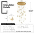 LT05 19 Nordic Butterfly Luxury Chandeliers Pendant Lights for Villa Stair Home Decoration Modern Style Exquisite Chandelier (Gold)
