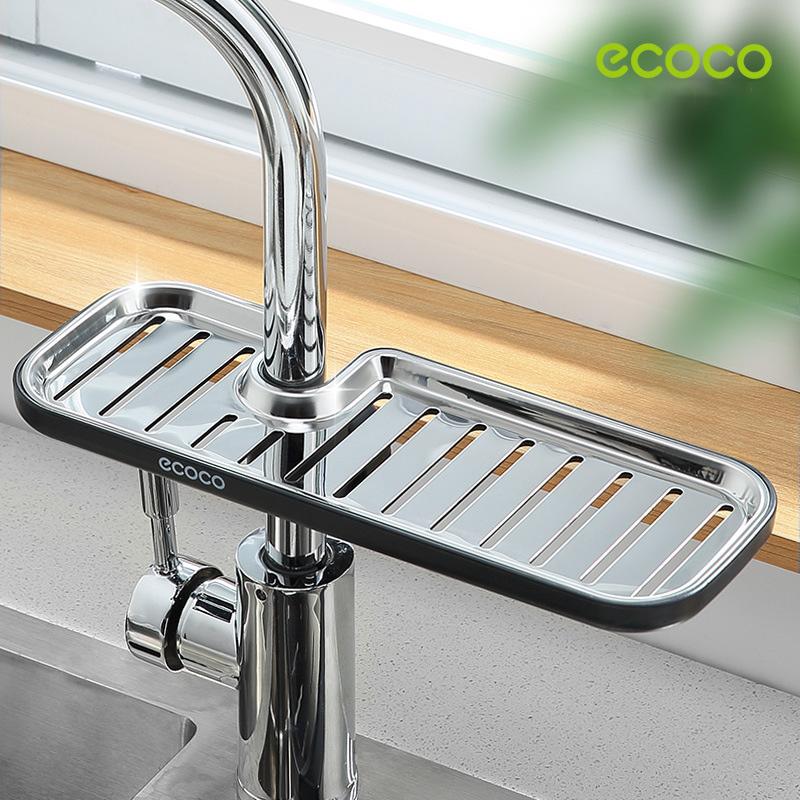 Kitchen Drain Holder Sponge Sink Storage Rack Basket Organizer Shelf Bathroom