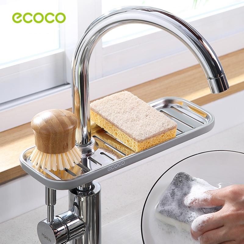 Kitchen Drain Holder Sponge Sink Storage Rack Basket Organizer Shelf Bathroom