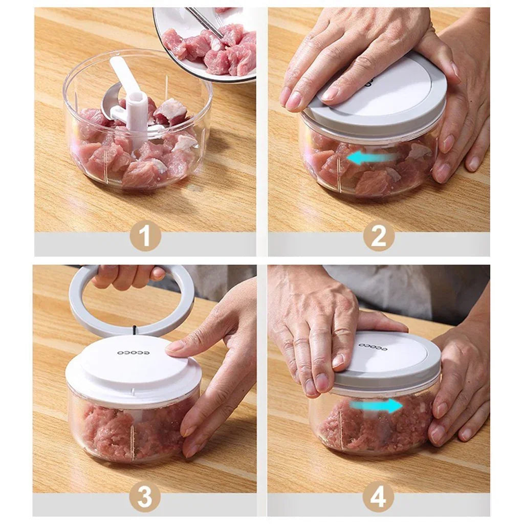Easy Chopper Mincer Mixer Slicer Dicer Blender Cutter Shredder For Onion Garlic 550 Black