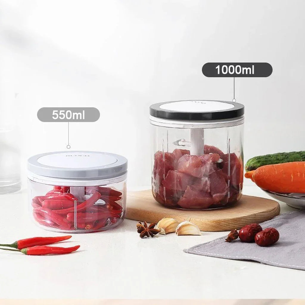 Easy Chopper Mincer Mixer Slicer Dicer Blender Cutter Shredder For Onion Garlic 550 Black