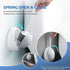 Silicone Water Drop Toilet Brush Holder Set Wall-Mounted Cleaning Brush Tool Grey